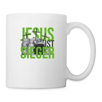 Jesus ist Sieger - Tasse - Weiß - Rechts