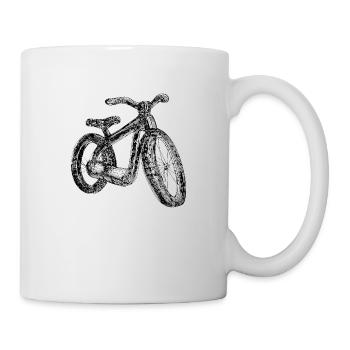Fahrrad Gekritzel Fahrräder Radfahren Silhouette 6 - Tasse - Weiß - Rechts