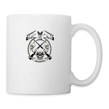 Skull Motiv Totenkopf - Tasse - Weiß - Rechts