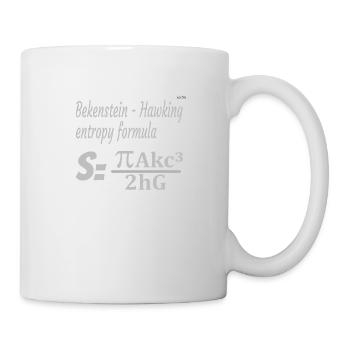 Bekenstein-Hawking entropy formula - Mug - white - Right