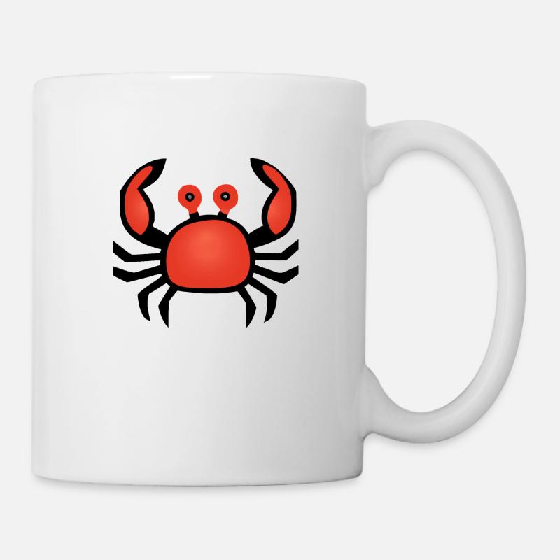 Krabben Illustration - Tasse - Weiß