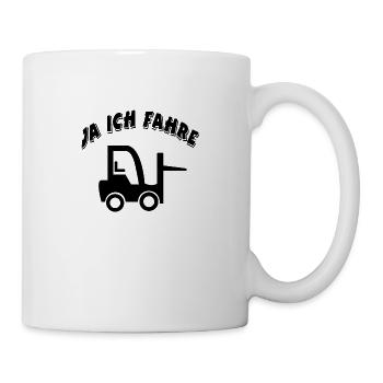 Gabelstapler - Tasse - Weiß - Rechts