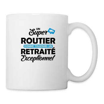 un super routier donne un retraité exceptionnel - Mug blanc - blanc - Droite