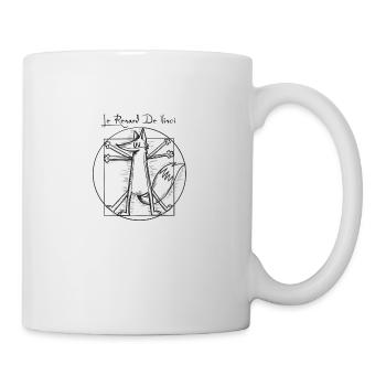 Le Renard de Vinci black - Mug blanc - blanc - Droite