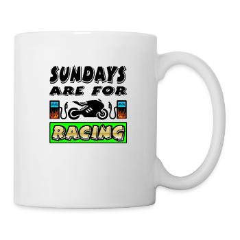 Motocyclette - Mug blanc - blanc - Droite