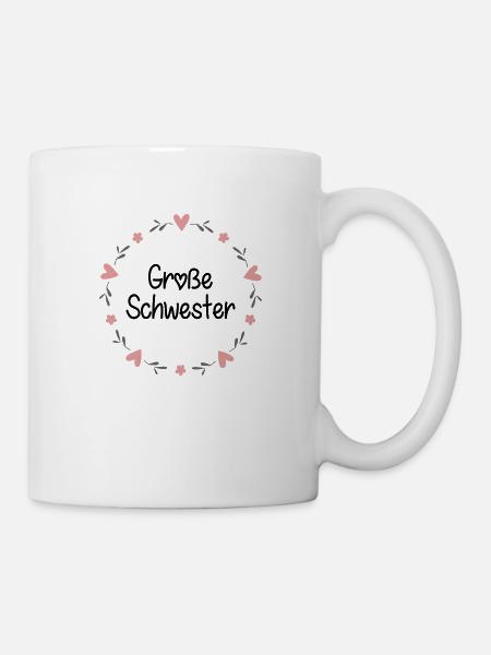 Große Schwester - Tasse - Weiß