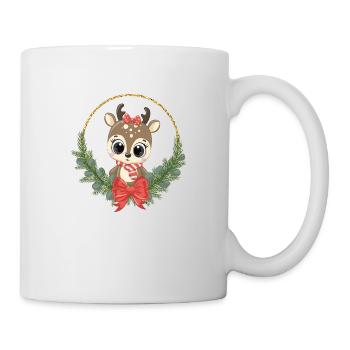 sweet reindeer Christmas Rudolf Merry Christmas - Mug - white - Right