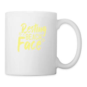 Resting Beach Face - Tasse - Weiß - Rechts