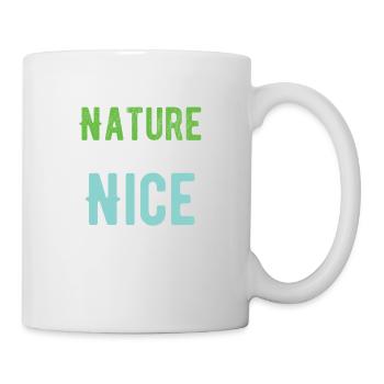 Nature is always nice - Mug - white - Right