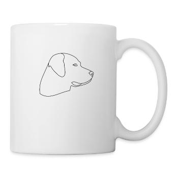 Hund - Tasse - Weiß - Rechts