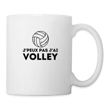 J'peux pas j'ai volley - Mug blanc - blanc - Droite