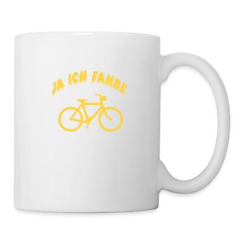 Fahrrad - Tasse - Weiß - Rechts