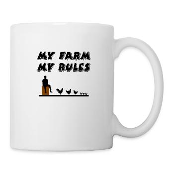 Ferme - Mug blanc - blanc - Droite