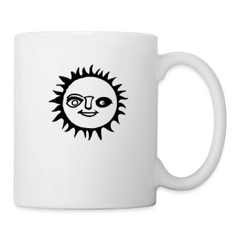 Sun Summer Watercolor Nature Beach Sky Vector 5 - Mug - white - Right