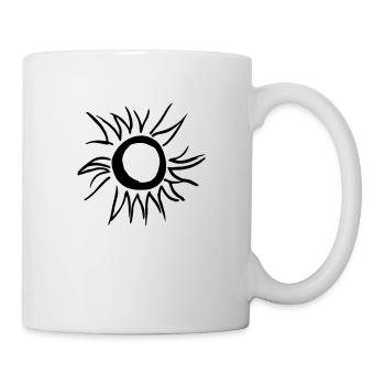 Sun Summer Watercolor Nature Beach Sky Vector 4 - Mug - white - Right