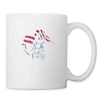 skull eagle - Tasse - Weiß - Rechts