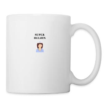 Krankenschwester Superheldin Geschenkidee Heldin - Tasse - Weiß - Rechts