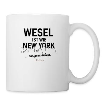 Wesel ist wie New York - Tasse - Weiß - Rechts