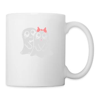 Homme Mme Fantômes Couple - Mug blanc - blanc - Droite