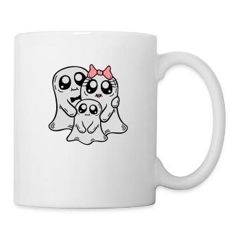 Enfant Parents Fantômes Couple - Mug blanc - blanc - Droite