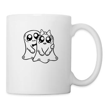 Fantômes Couple Homme Femme - Mug blanc - blanc - Droite