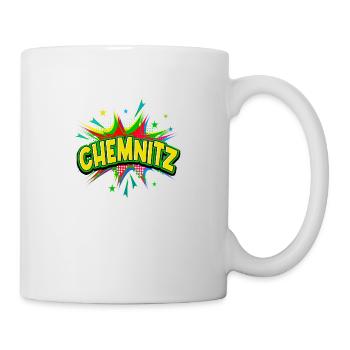 Chemnitz Germany City Pop Art Comic Art - Mug - white - Right