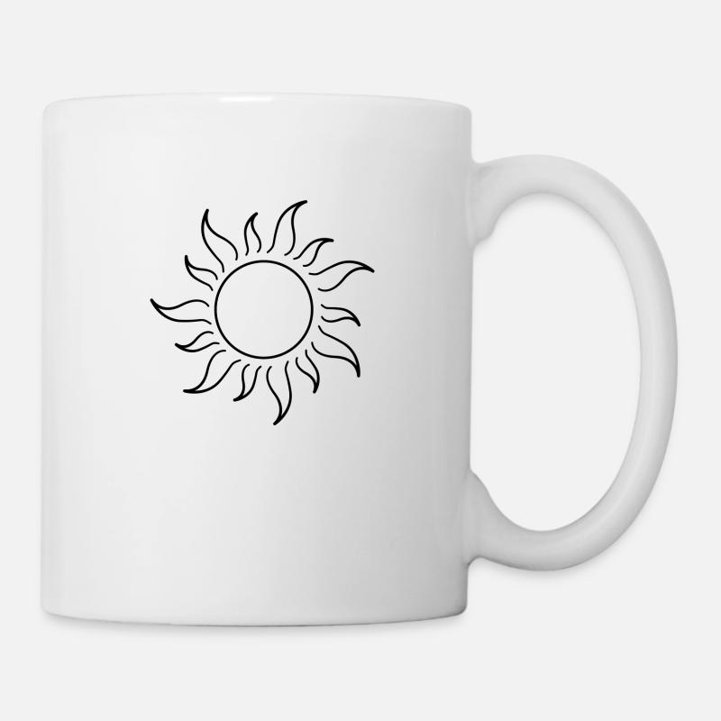 Sonne - Tasse - Weiß