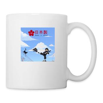 Voici mon histoire.... - Mug blanc - blanc - Droite