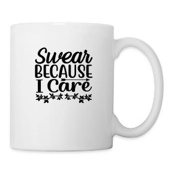 Jurer parce que je me soucie - Mug blanc - blanc - Droite