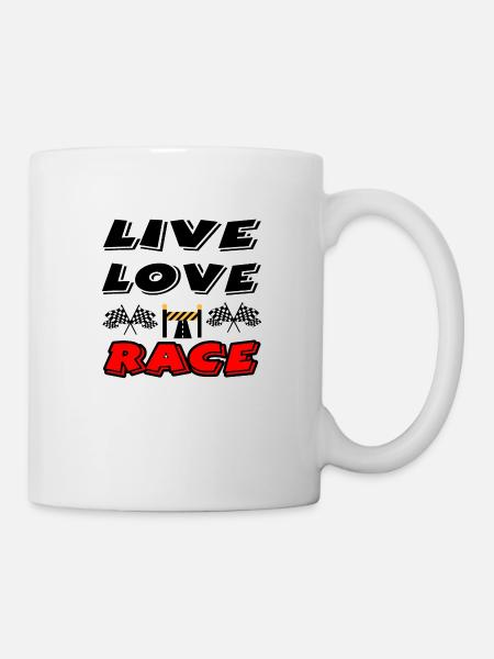 Auto - Tasse - Weiß