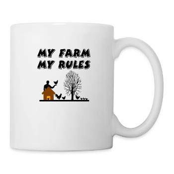 Ferme - Mug blanc - blanc - Droite