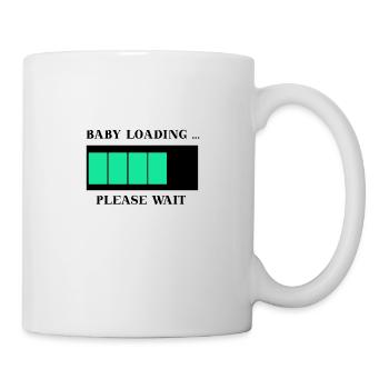 Baby loading please wait pregnant funny gift - Mug - white - Right