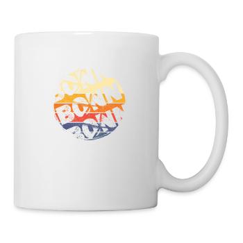 Bonn Deutschland Stadt Vintage Retro Skyline - Tasse - Weiß - Rechts