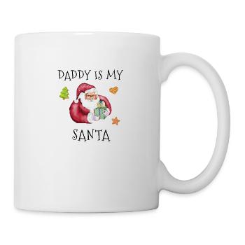 Daddy is my Santa Xmas - Mug - white - Right