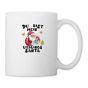 Du bist mein Lieblingssanta - Tasse - Weiß - Rechts
