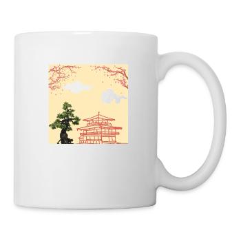 Nihon no jinja - Temple Japonais - Mug blanc - blanc - Droite