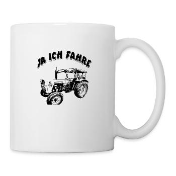 Traktor - Tasse - Weiß - Rechts