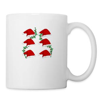 Noel Chapeau et Branche de Gui - Mug blanc - blanc - Droite