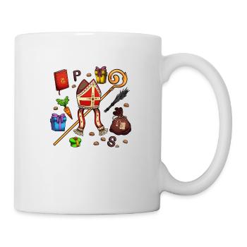 Éléments de Saint-Nicolas - Mug blanc - blanc - Droite