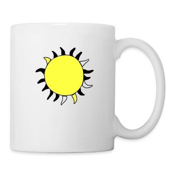 Sun Summer Watercolor Nature Beach Sky Vector - Mug - white - Right
