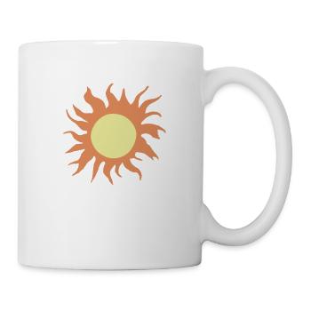 Sun Summer Watercolor Nature Beach Sky Vector - Mug - white - Right