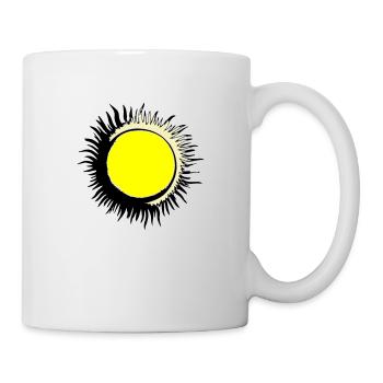 Sun Summer Watercolor Nature Beach Sky Vector - Mug - white - Right