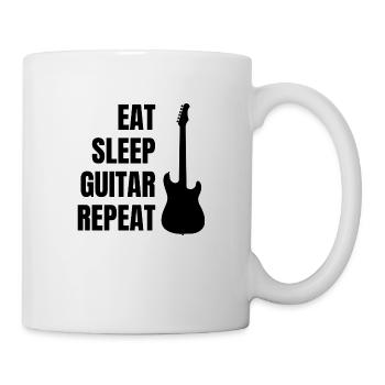 Gitarrist Musik Band Gitarristin Gitarre Musiker - Tasse - Weiß - Rechts