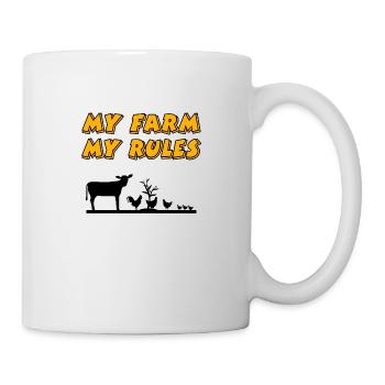 Ferme - Mug blanc - blanc - Droite
