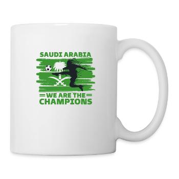 Saudi Arabia Football 2022 Saudi supporter - Mug - white - Right