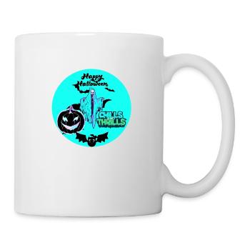 Halloween, bats and pumpkin - Mug - white - Right