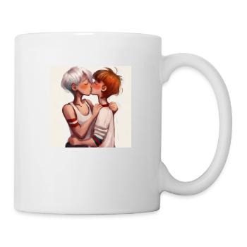 LGBT Queer kiss 🌈🌈 - Mug - white - Right