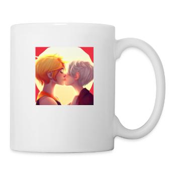 LGBT Queer kiss 🌈🌈 - Mug - white - Right