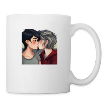 LGBT Queer kiss 🌈🌈 - Mug - white - Right