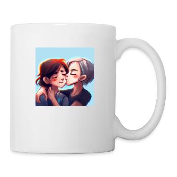LGBT Queer kiss 🌈🌈 - Mug - white - Right